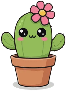 Cacto Kawaii